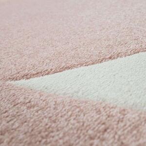 Csillag szőnyeg rózsaszín, modell 20429, 80x150cm