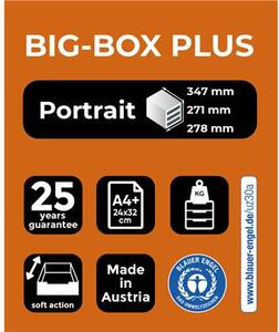 Irattároló, műanyag, 5 fiókos, EXACOMPTA Big-Box Plus Iderama (EX3097298D)