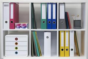 Irattároló, műanyag, 4 fiókos, EXACOMPTA Pop-Box, fehér (EX314398D)