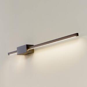 Lucande LED fali lámpa Skaila, fekete, 90cm hosszú, 3,000 K, Fekete, Nappali / Étkező, Alumínium, Modern