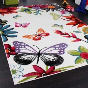 Többszínű pillangós szőnyeg, modell 20347, 160x220cm
