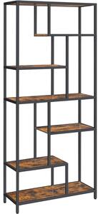 Polc, Vasagle, RT-0188, Fekete, 80x30x180 cm