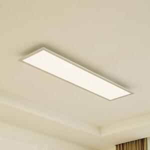 Arcchio LED panel Lyndra, 120 cm, ezüst, alumínium, dimmelhető, CCT, dimmelhető, Alu / szürke / cink, Nappali / Étkező, Alumínium, Modern