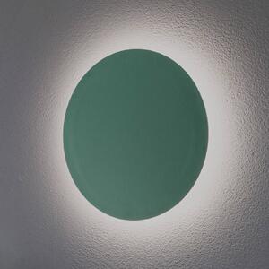 LED fali világítás Orios Plus, zöld, Ø 30 cm, acél