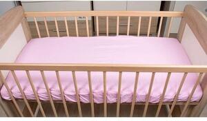 Baby pamut gumis lepedő 60x120cm/70x140cm (Rózsaszín)