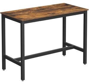 VASAGLE Bárasztal, stabil magas asztal 120 x 60 x 90 cm