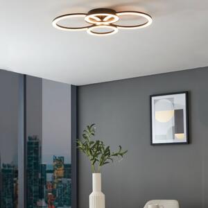 Szabályozható mennyezeti LED lámpa 41 W, hideg-melegfehér, fekete-fehér színű (Parrapos)