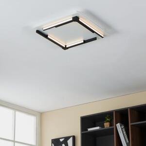 Mennyezeti LED lámpa 25 W, melegfehér, 38x38 cm, fekete-fehér színű (Zampote)