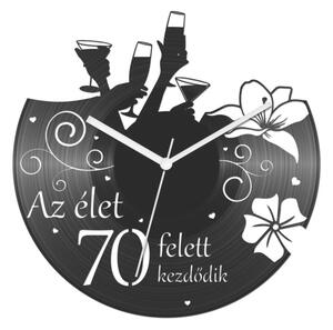 Női szülinapi bakelit óra - 70 felett