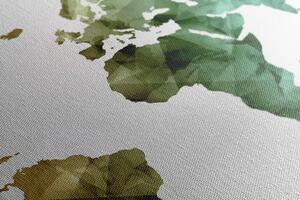 Kép sokszögű színes világ térkép