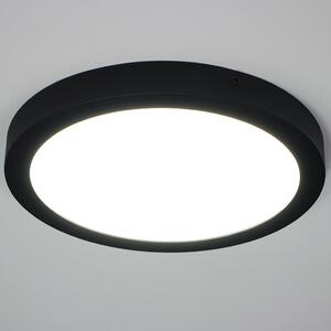 Kerek mennyezeti LED lámpa fekete (Idun 2)