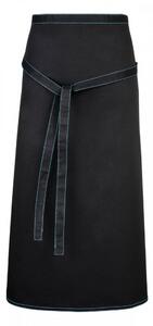 Fekete, zseb nélküli kötény - 90 x 90 cm