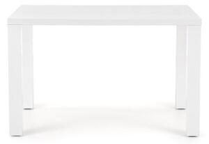 Asztal Houston 122Fényes fehér, 75x80x120cm, Közepes sűrűségű farostlemez, Közepes sűrűségű farostlemez