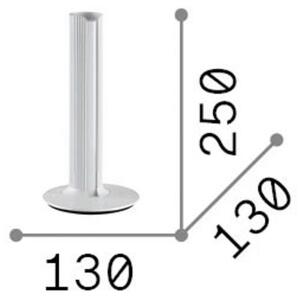 DORICA LED asztali lámpa, acél, 25,5 cm, érintéssel dimmelhető