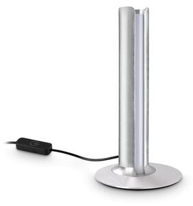 DORICA LED asztali lámpa, acél, 25,5 cm, érintéssel dimmelhető
