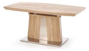 Asztal Houston 267, Sonoma tölgy, 76x90x160cm, Hosszabbíthatóság, Közepes sűrűségű farostlemez