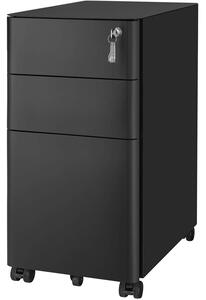 Mobil konténer, zárható Iratszekrény30 x 59,2 x 46 cm, fekete