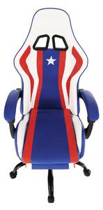 Captain K136_64 Gamer szék #kék-piros