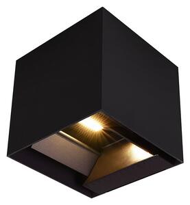 V-TAC 9W COB LED szolár fali fekete lámpa, szenzorral, CCT, Type-C csatlakozóval - SKU 23770-1