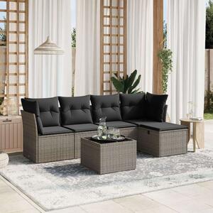 VidaXL Polyrattan Kerti Ülőgarnitúra - 6 részes
