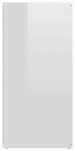 VidaXL magasfényű fehér forgácslap tálalószekrény 80 x 36 x 75 cm