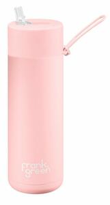 Ceramic Bottle Blushed Rózsaszín 595ml rozsdamentes acél kerámia bevonatos termosz szívószáltartó sport kupakkal
