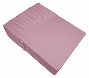 Dina pamut-szatén gumis lepedő Sötét rózsaszín 220x200 cm +30 cm