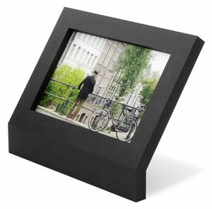 PODIUM fekete 10x15cm-es képhez való fa asztali fényképkeret