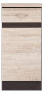 Alsó konyhaszekrény Julian D1D/40/82/B (Sonoma tölgy + Wenge)