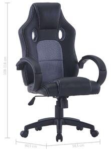 VidaXL műbőr Gamer szék #fekete-szürke
