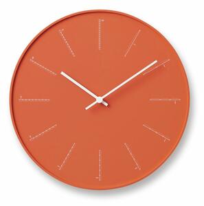 DIVIDE narancssárga 29cm átmérőjű műgyanta fali óra