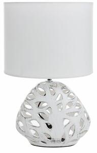 Dakota asztali lámpa matt szövetbúrával Fehér 25x16x40 cm