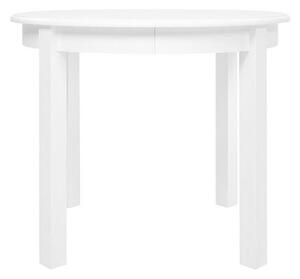 Asztal Boston 316, Fehér, 76cm, Hosszabbíthatóság, Közepes sűrűségű farostlemez, Váz anyaga, Bükkfa