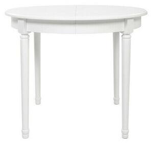 Asztal Boston 279, Fehér, 76cm, Hosszabbíthatóság, Közepes sűrűségű farostlemez, Váz anyaga