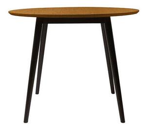 Asztal Boston 315, Fekete, Világos arany vörösfenyő, 76cm, Természetes fa furnér, Váz anyaga, Bükkfa