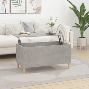Betonszürke szerelt fa dohányzóasztal 90x44,5x45 cm