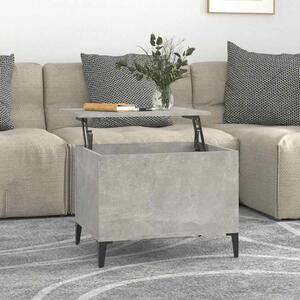 Betonszürke szerelt fa dohányzóasztal 60 x 44,5 x 45 cm