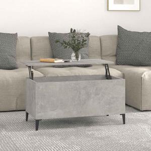Betonszürke szerelt fa dohányzóasztal 90x44,5x45 cm