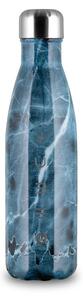 The Bottle Ocean Chop fényes tengerkék 0,5l-es rozsdamentes acél hőtartó design kulacs
