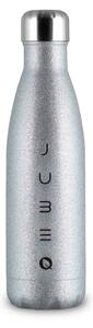 The Bottle Glitter Silver ezüst csillámos 0,5l-es rozsdamentes acél hőtartó design kulacs