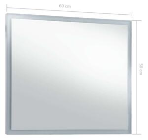 VidaXL LED-es fürdőszobai falitükör 60 x 50 cm