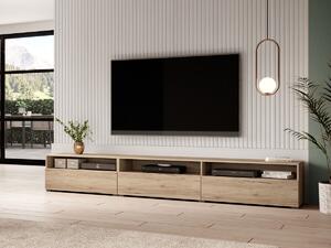 TV-állvány Serodeu 105, Laminált forgácslap, 40x270x41cm, San remo tölgy