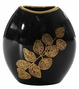 Erika váza Fekete/arany 18x9x20 cm