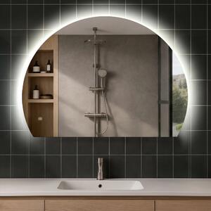Elegáns LED Félkör alakú Tükör - Fürdőszobába W221