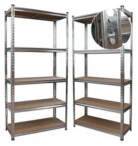 Salgó polc 183x90x40 horganyzott gyors füllel 2DB (2x4638)