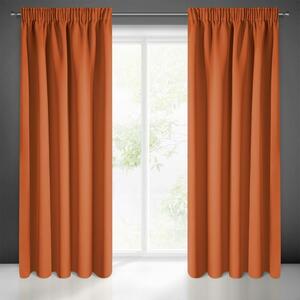 Sötétítő függöny félig matt szövetből Narancssárga 135x270 cm