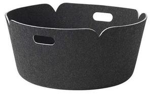 Muuto - Restore Round Kosár Black Melange - Lampemesteren