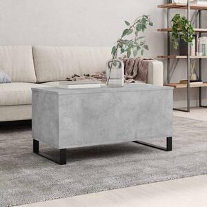 Betonszürke szerelt fa dohányzóasztal 90x44,5x45 cm