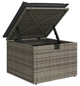 VidaXL Polyrattan Kerti Ülőgarnitúra - 6 részes - Szürke