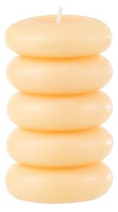 Oszlop gyertya MACARON 11,5 cm világossárga